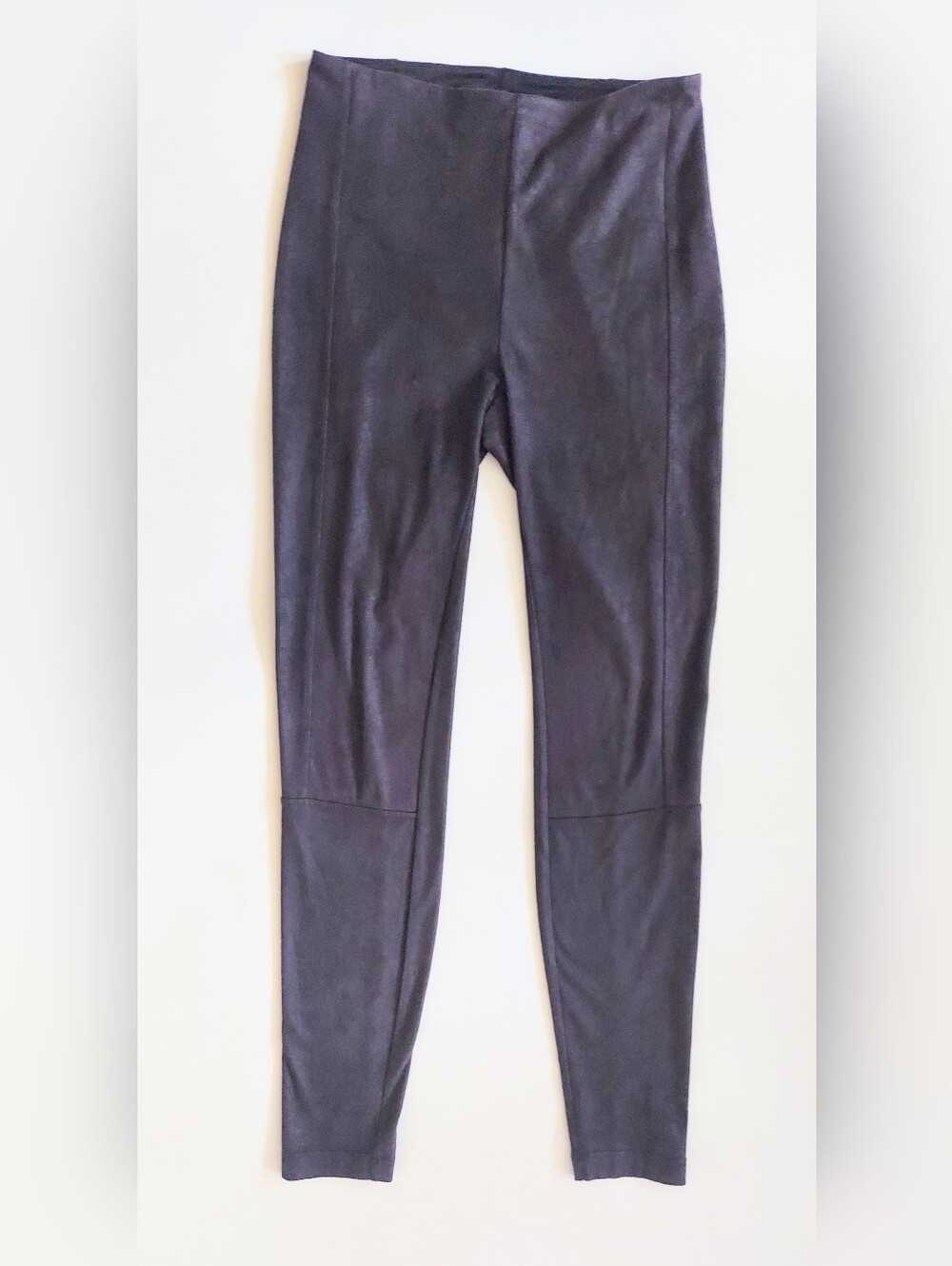 Lysse Charcoal Black Faux Suede Pull On Skinny Leg Pants Size Small